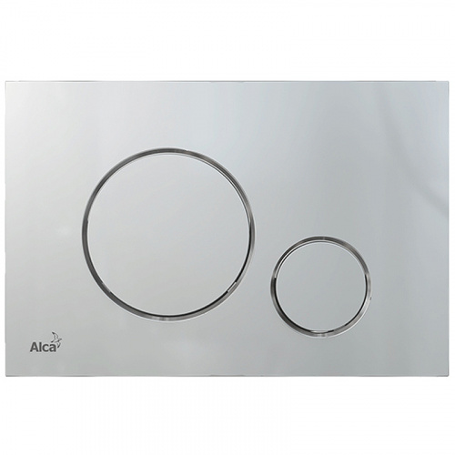 картинка Клавиша смыва Alcadrain Thin M672 Хром матовая от магазина Сантехстрой