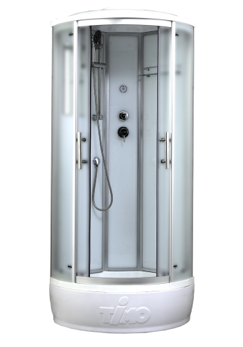 картинка Душевая кабина Timo Standart Silver Fabric 80*80*220  (T-6680SF) от магазина Сантехстрой