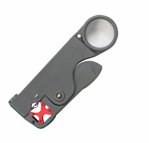 картинка Инструмент для зачистки коаксиального кабеля REXANT HT-332 RG-58, RG-59, RG-6 от магазина Сантехстрой