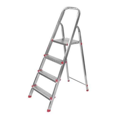 картинка Стремянка металлическая 4 ступеньки,  усиленный профиль REXANT от магазина Сантехстрой