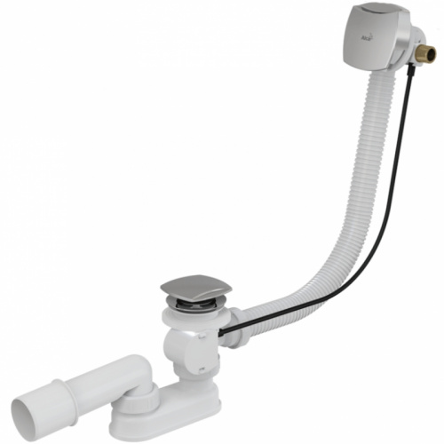 картинка Слив-перелив Alcadrain A564KM3-80 полуавтомат Белый Хром от магазина Сантехстрой