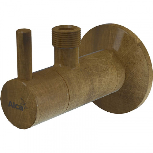 фото запорный вентиль alcadrain arv001-antic бронза