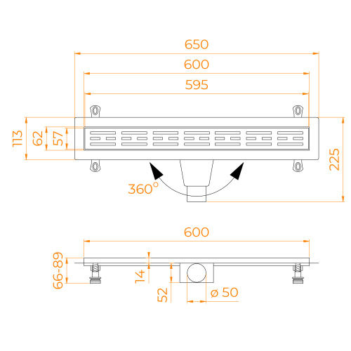 картинка Душевой лоток Drain Leo-30 400 от магазина Сантехстрой