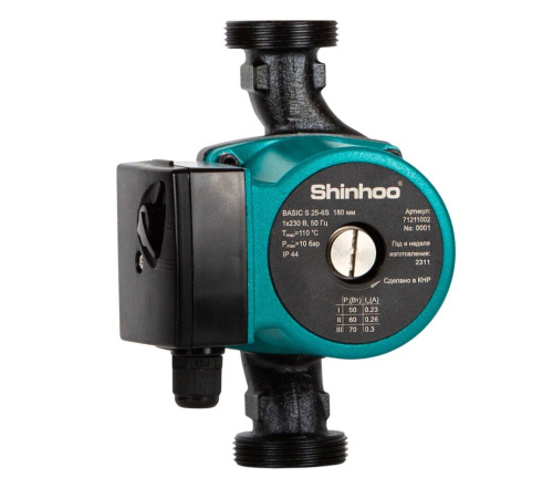 картинка Циркуляционный насос Shinhoo BASIC S 32-4S 180 1x230V от магазина Сантехстрой