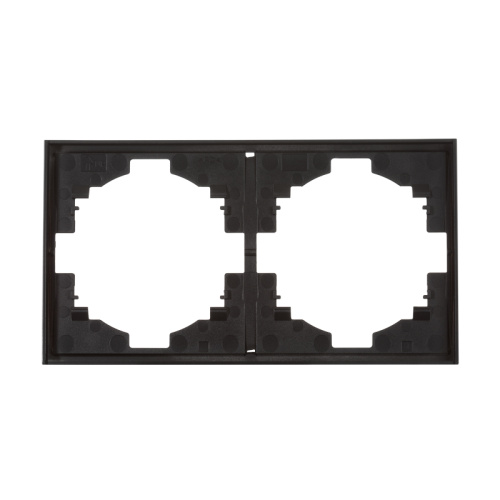 картинка Рамка STRONG 2-постовая антрацит KRANZ от магазина Сантехстрой