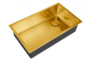 картинка Кухонная мойка из нержавейки ZORG LUX 7444 BRONZE с накладкой от магазина Сантехстрой