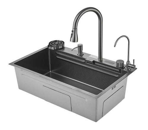 картинка Мойка кухонная с водопадом Savol (S-SC002Q) от магазина Сантехстрой