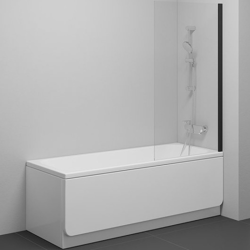 картинка Шторка на ванну Ravak Nexty NVS1-80 7O840300Z1 профиль Черный стекло Transparent от магазина Сантехстрой