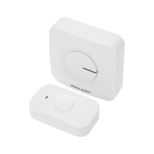 картинка Беспроводной дверной звонок c цифровым кодированием 52 мелодии 150м IP56 (белый) REXANT от магазина Сантехстрой