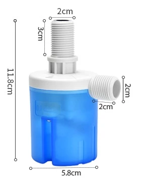 картинка Клапан поплавковый вертикальный ПРОФСАН 1/2 (PSM-KB1V12) от магазина Сантехстрой