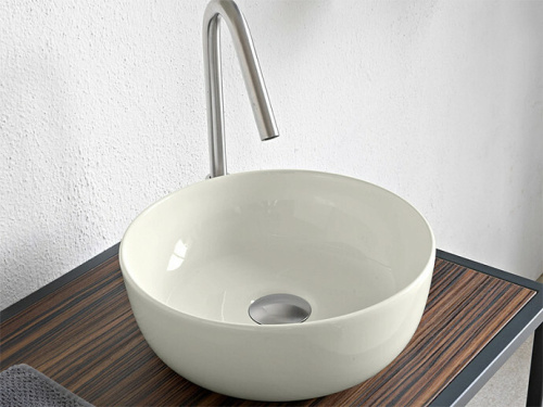 картинка Раковина, Scarabeo, Glam, шгв 330*330*125, отверстия для смесителя-отсутствуют, цвет-Pearl от магазина Сантехстрой