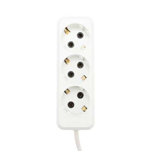 картинка Удлинитель REXANT 3 гнезда,  5 м,  3х1.0 мм²,  с/з,  белый (Сделано в России) от магазина Сантехстрой