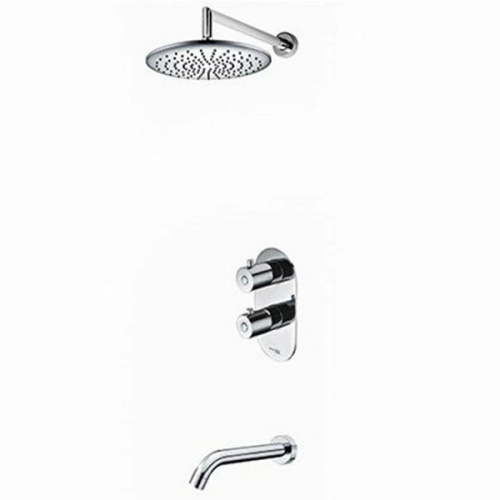 картинка Душевая система WasserKRAFT Berkel A15030 Thermo с термостатом Хром от магазина Сантехстрой