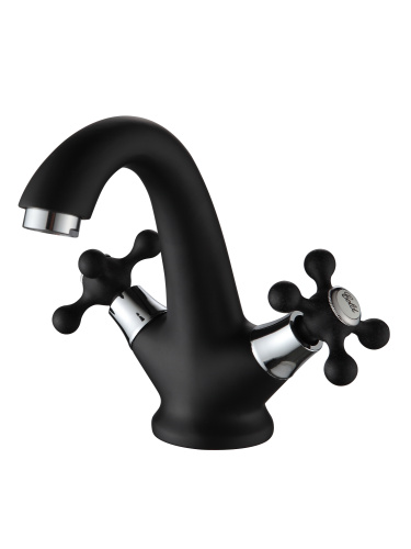 фотография смеситель ammore a1081-a для раковины, чёрный