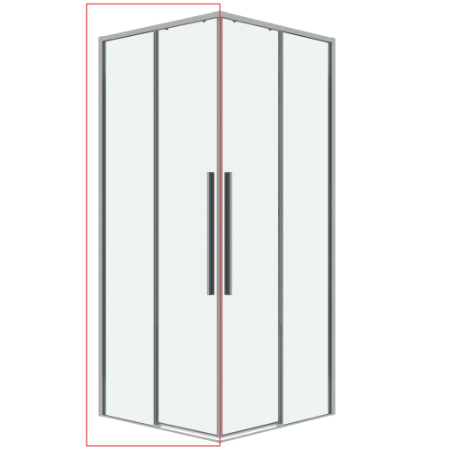 картинка Душевая перегородка 1/2 Grossman Galaxy 1/2.K33.01.12.10.00 (120х195) хром,стекло прозрачное, 1 место от магазина Сантехстрой