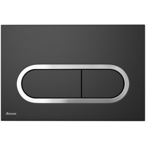 картинка Смывная клавиша черный матовый Ravak Chrome X01797 от магазина Сантехстрой