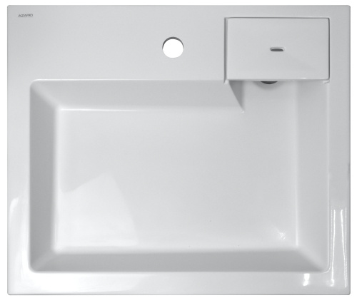 картинка Раковина подвесная AZARIO Etna 600х500х110 литьевой мрамор, белая (CS00078303) от магазина Сантехстрой