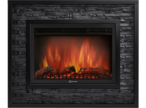 картинка Портал Firelight Loft 30 камень черный, черная эмаль от магазина Сантехстрой