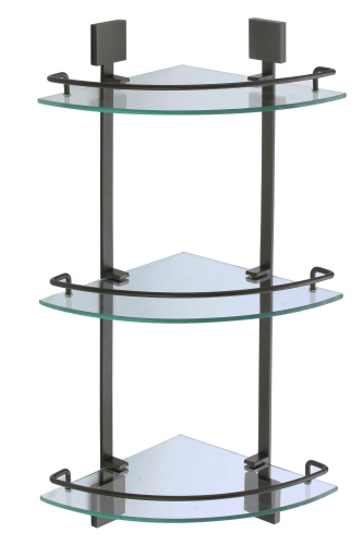 картинка Полка угловая тройная (стеклянная) Savol S-065322H-3 от магазина Сантехстрой