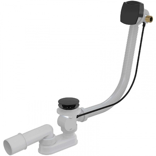 картинка Слив-перелив для ванны Alcadrain A564BLACK от магазина Сантехстрой