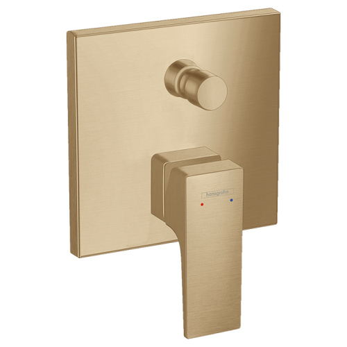 картинка HG Metropol Встраиваемый смеситель для ванны с переключателем (внешняя часть), цвет: шлифованная бронза от магазина Сантехстрой