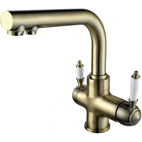 картинка смеситель для кухни lemark lm4861b бронза
