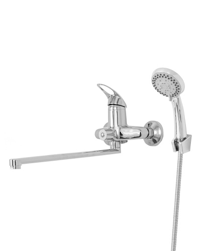 картинка смеситель для ванны/душа agger move a0621100 с душевым набором