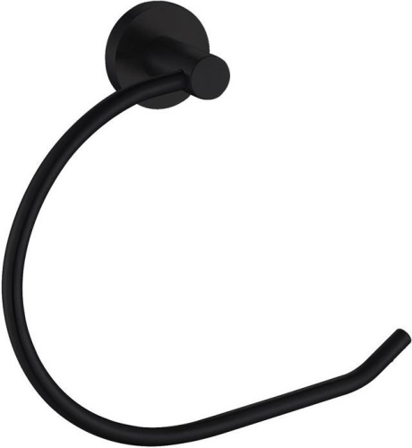 картинка 4580MB Держатель для полотенца Aquanet, черн.мат (241915) от магазина Сантехстрой