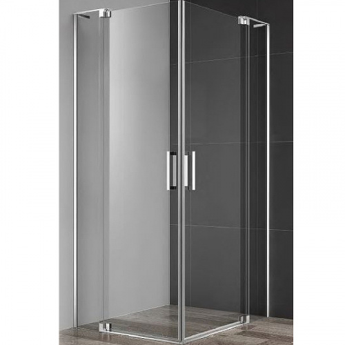 картинка Душевой уголок Cezares Silder 90х90 SLIDER-A-2-80/90-C-Cr профиль Хром стекло прозрачное от магазина Сантехстрой