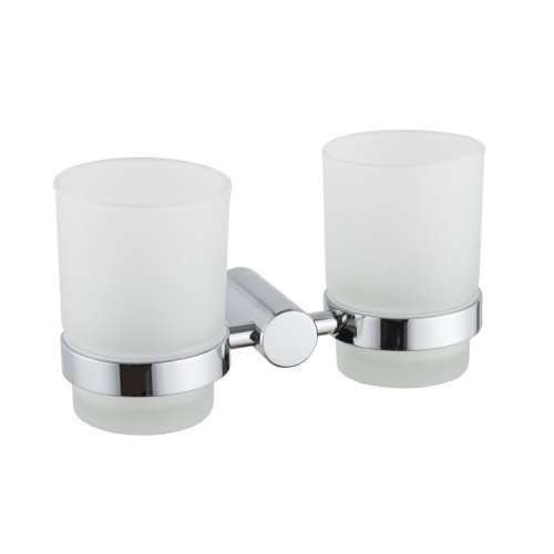 картинка Стакан для ванной комнаты двойной Haiba хром (HB8408) от магазина Сантехстрой