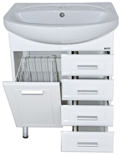 Тумба с раковиной Misty Э-Сте01065-014Я/mst-1.wh11.0.174