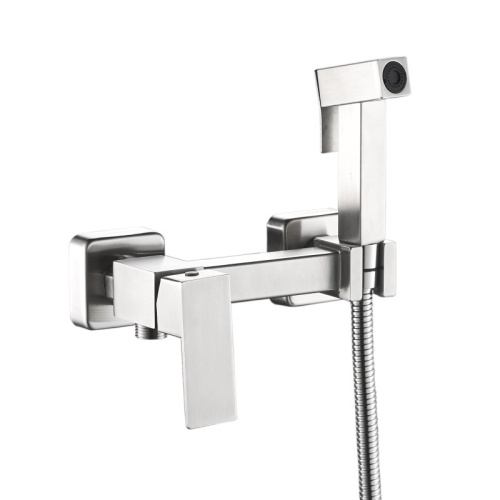 картинка Гигиенический душ со смесителем Haiba сталь (HB5521) от магазина Сантехстрой