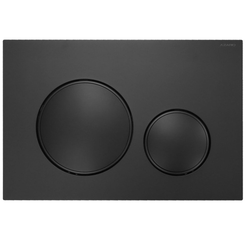 картинка Кнопка смыва AZARIO NEW двойная, пластик, черный матовый (AZ-017.04) от магазина Сантехстрой