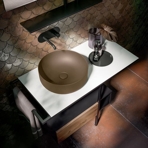 картинка Kerasan Nolita Раковина-чаша 40х15 см, без отв., цвет: Bruno matt от магазина Сантехстрой