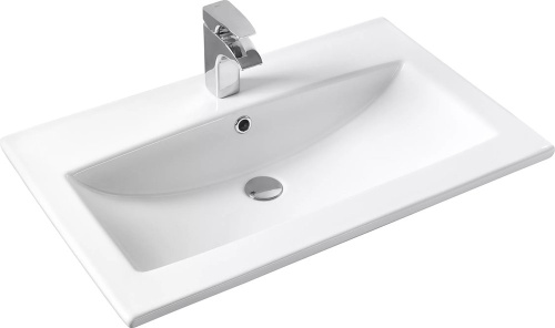 картинка Раковина мебельная AQUATON 75х47х17.2, фарфор, цвет Белый (1WH501619) от магазина Сантехстрой