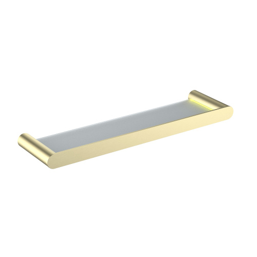 картинка Полка стеклянная Timo Saona золото матовое (13072/17) от магазина Сантехстрой