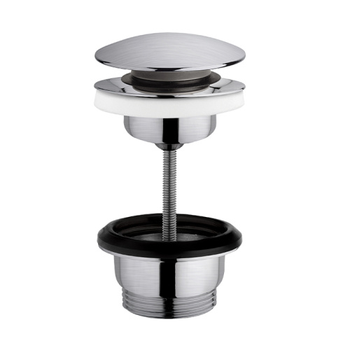 картинка CISAL Донный клапан 1"1/4 Click-clack для раковин толщиной до 63мм, цвет нержавеющая сталь от магазина Сантехстрой