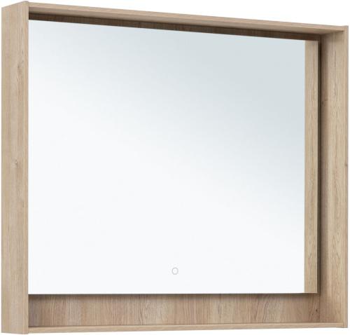 картинка Зеркало Милан 100 LED цв. дуб светлый (336406) от магазина Сантехстрой