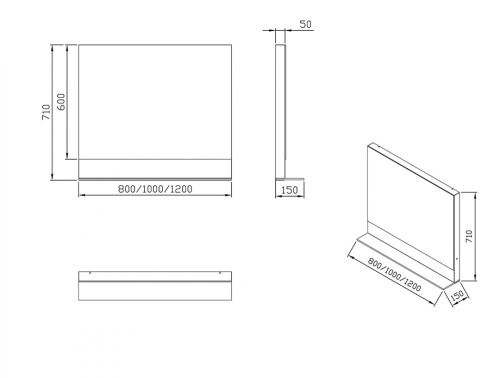 картинка Зеркало Ravak x000001049 Коричневое от магазина Сантехстрой