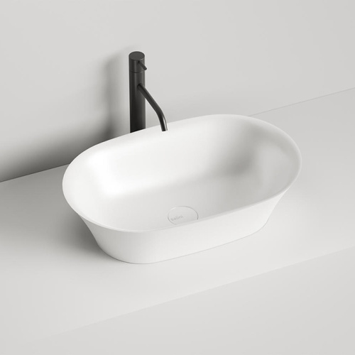 картинка Salini MONA Раковина на столешницу 60х390х165 мм, S-Sense, глянцевый, без донного клапана, цвет белый от магазина Сантехстрой