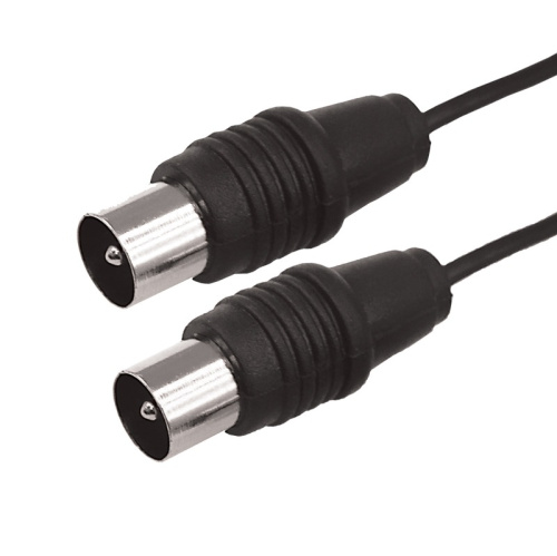 картинка Шнур ТВ гнездо - ТВ штекер,  длина 3 метра,  черный REXANT от магазина Сантехстрой