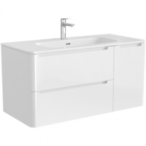 картинка Тумба с раковиной IDDIS Edifice 100 подвесная белая (EDI10W1i95K) от магазина Сантехстрой