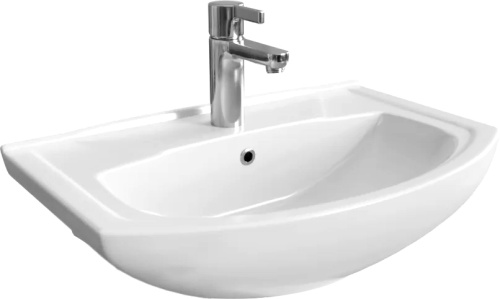картинка Раковина Misty Романза 0113 , подвесная, фаянсовая, 70 см, белая от магазина Сантехстрой