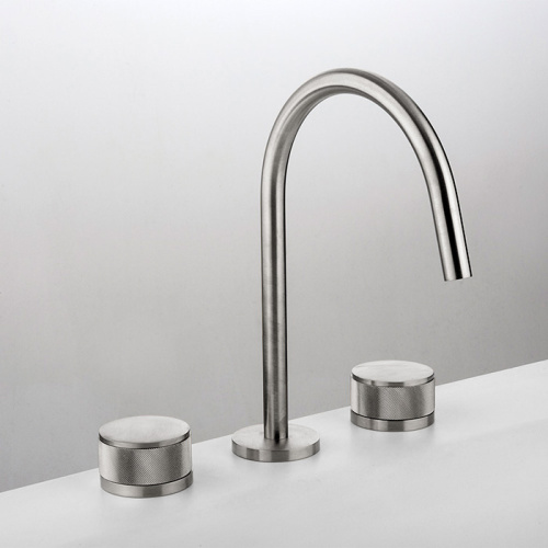 картинка GATTONI MD Смеситель для раковины на 3 отверстия, ручки SAN GIULIO, с донным клапаном, цвет хром от магазина Сантехстрой