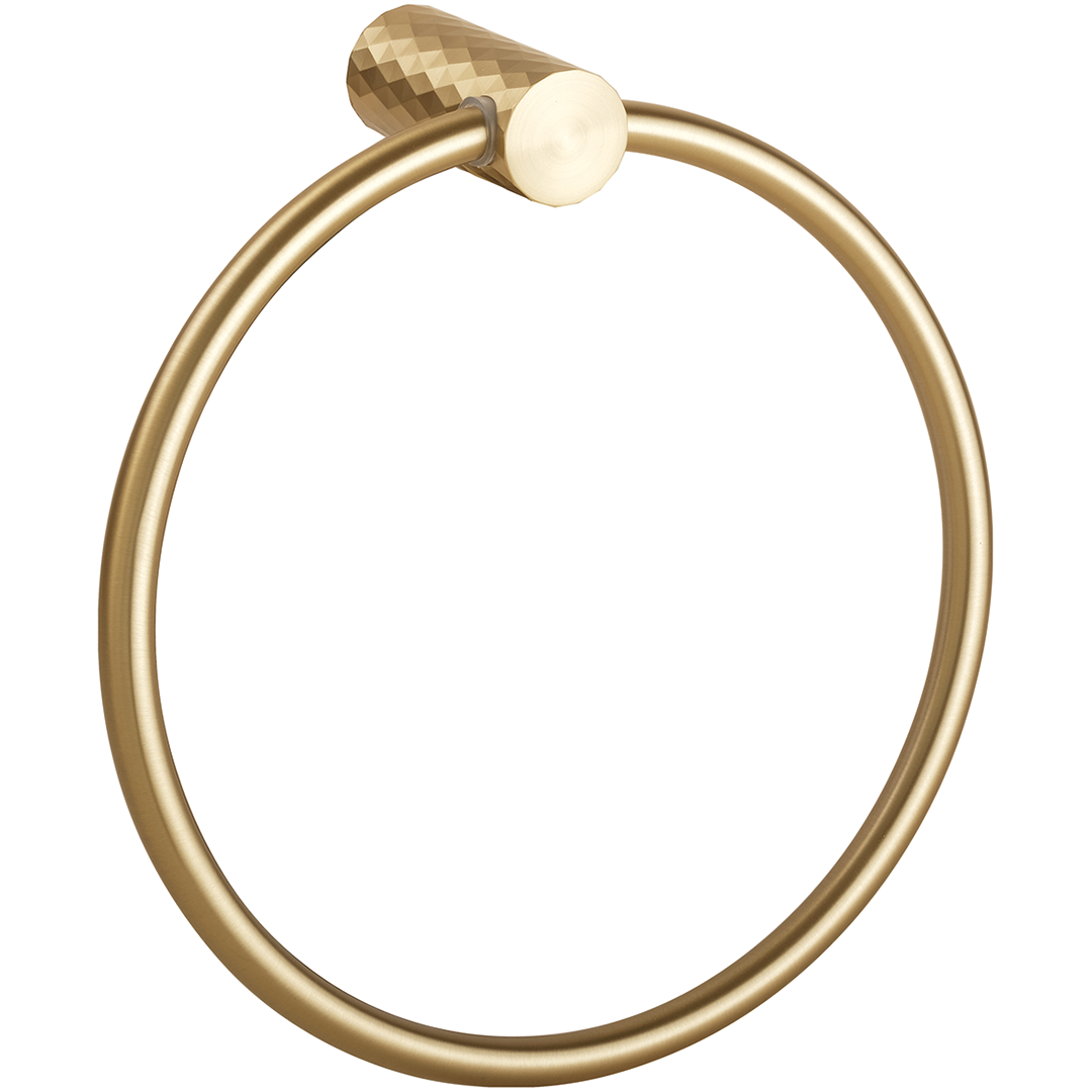 картинка ZYRA Полотенцедержатель кольцо, матововое золото-шампань от магазина Сантехстрой