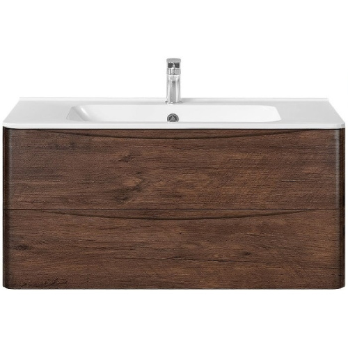 картинка Тумба под раковину Vincea Paola 100 VMC-2P100RW подвесная R.Wood от магазина Сантехстрой