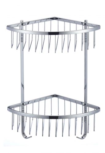 картинка Полка решетка угловая двойная Savol (S-002554) от магазина Сантехстрой