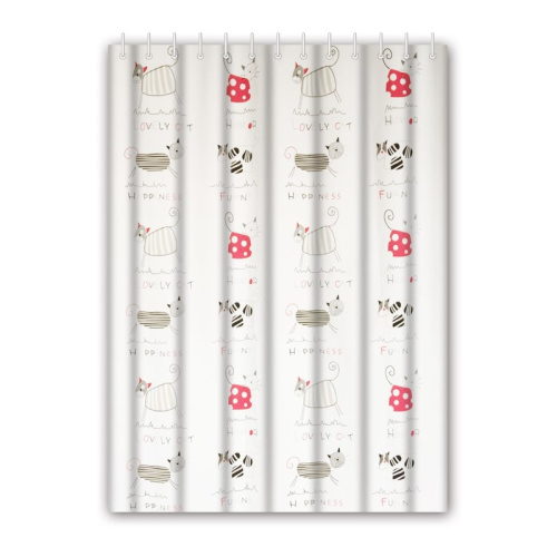 картинка Штора для ванной Haiba кошки (HB75062) от магазина Сантехстрой