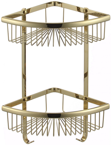 картинка Полка решетка угловая двойная Savol (S-B5854-2) от магазина Сантехстрой