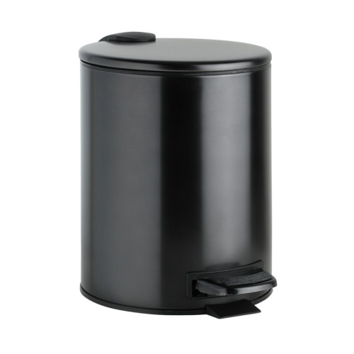 картинка 156315013 GRAPHIT Ведро с лифтом 5 л антрацит матовый BEMETA от магазина Сантехстрой